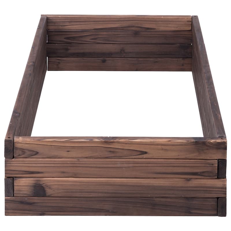 Gymax Wooden Raised Garden Bed Kit - Elevated Planter Box For Growing - See Details