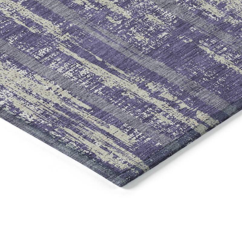 Machine Washable Indoor/ Outdoor Chantille Ombre Stripe Rug