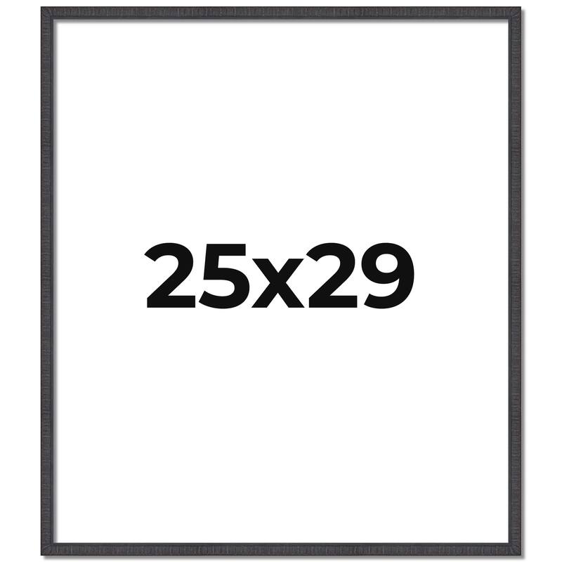 25x29 Frame Brown Solid Wood Picture Frame - Complete Modern Photo