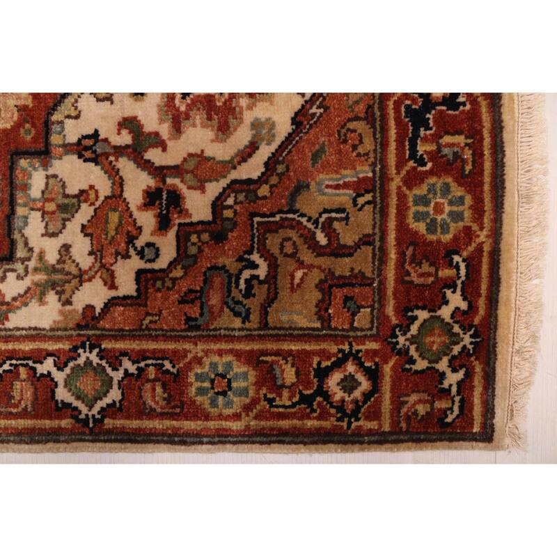 ECARPETGALLERY Hand-knotted Jules Sultane Cream Wool Rug - 2'6 x 9'11