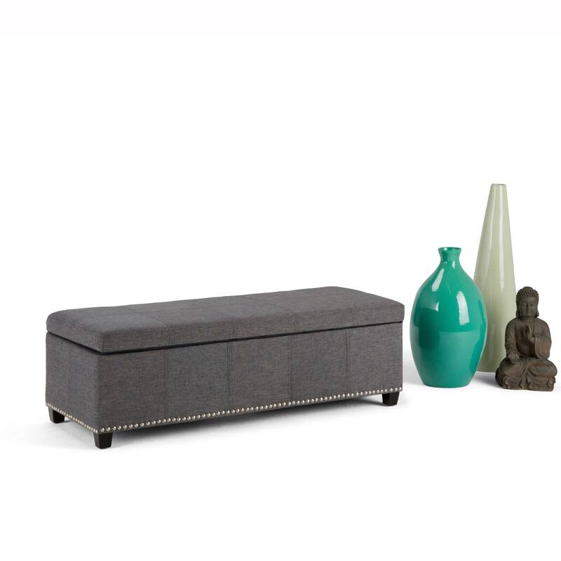 WYNDENHALL Stanford Upholstered Storage Ottoman