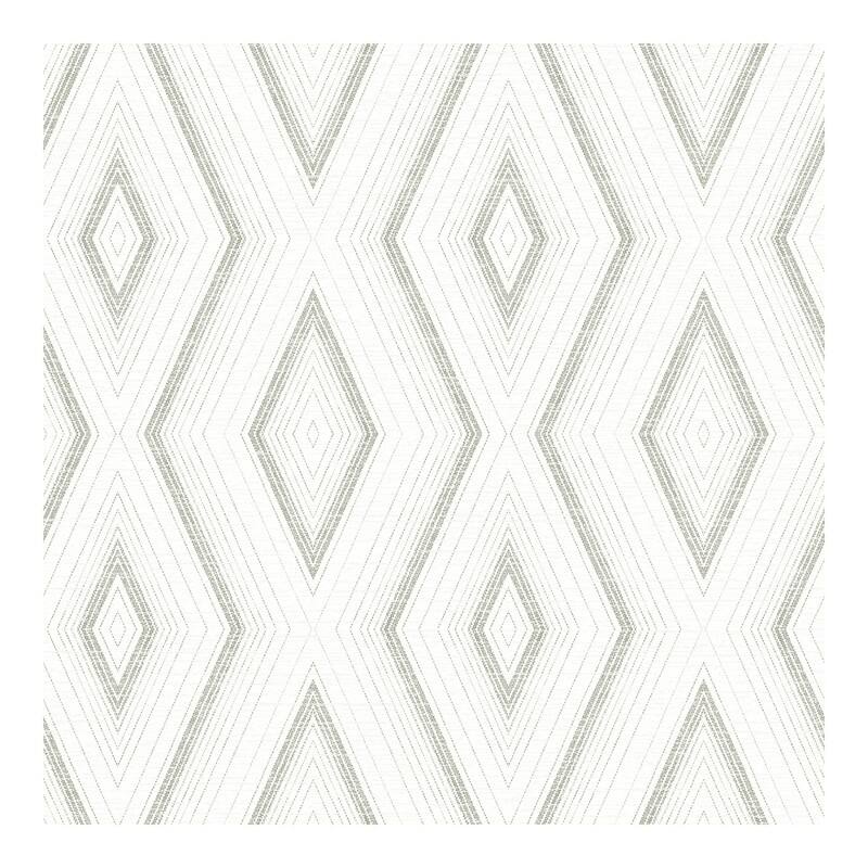 Chesapeake Santa Cruz Grey Geometric Wallpaper - 20.5 x 396 x 0.025