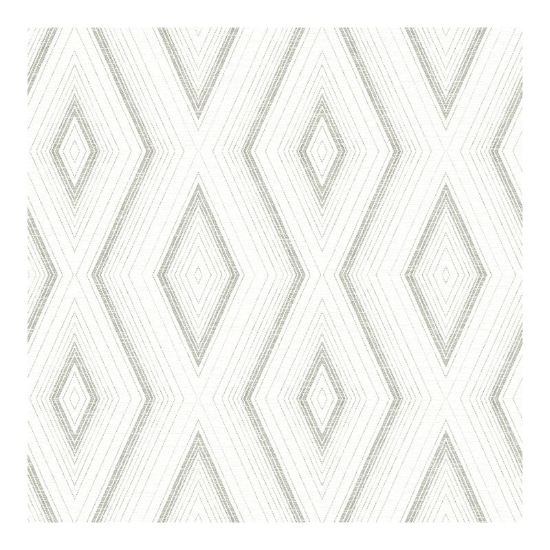 Chesapeake Santa Cruz Grey Geometric Wallpaper - 20.5 x 396 x 0.025