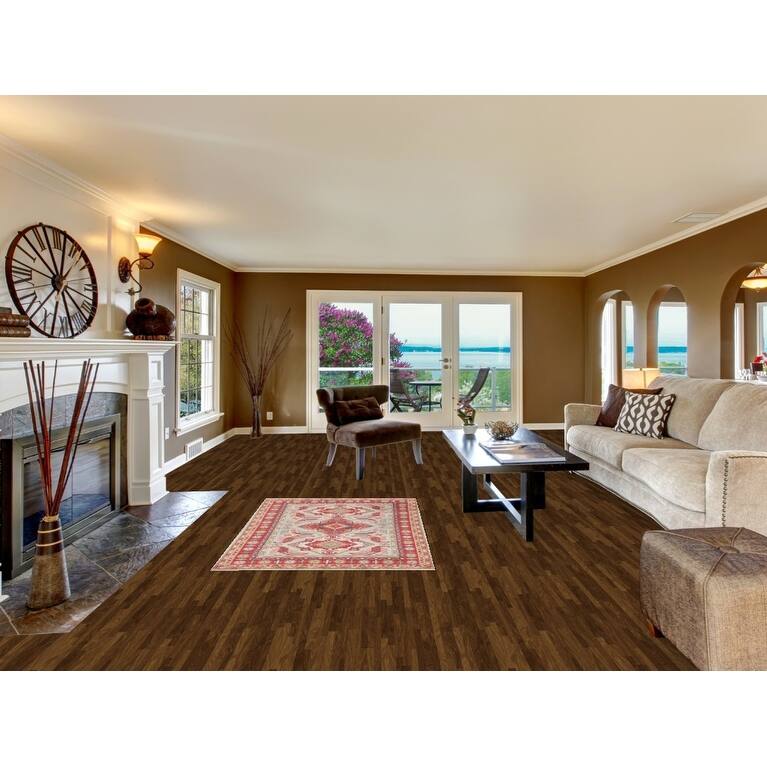 Oriental Blue Kazak Area Rug Hand-Knotted Wool Carpet - 3'8" x 5'8"