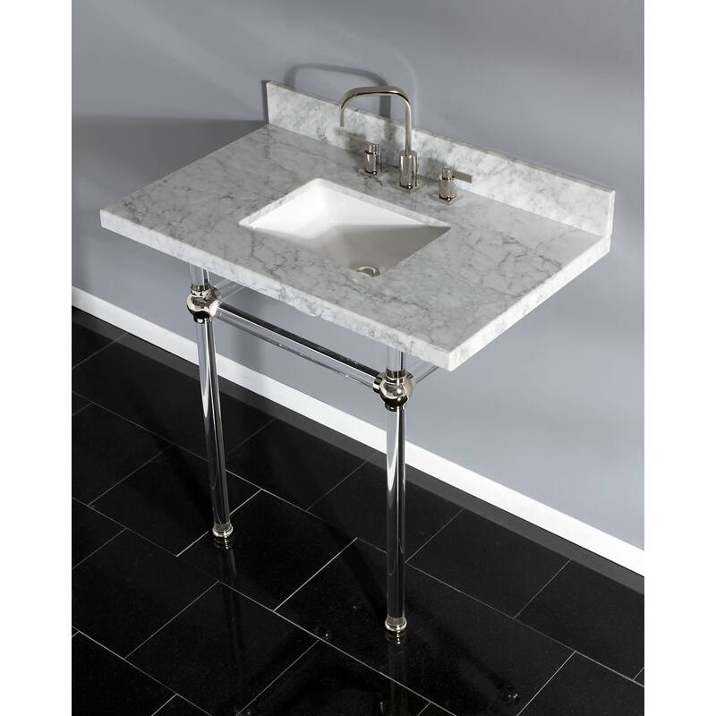 Kingston Brass Templeton 36" Rectangular Marble Wall Mounted Bathroom
