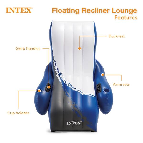 Intex 26ft x 52in Above Ground Pool w/ Inflatable Loungers and Floating Cooler