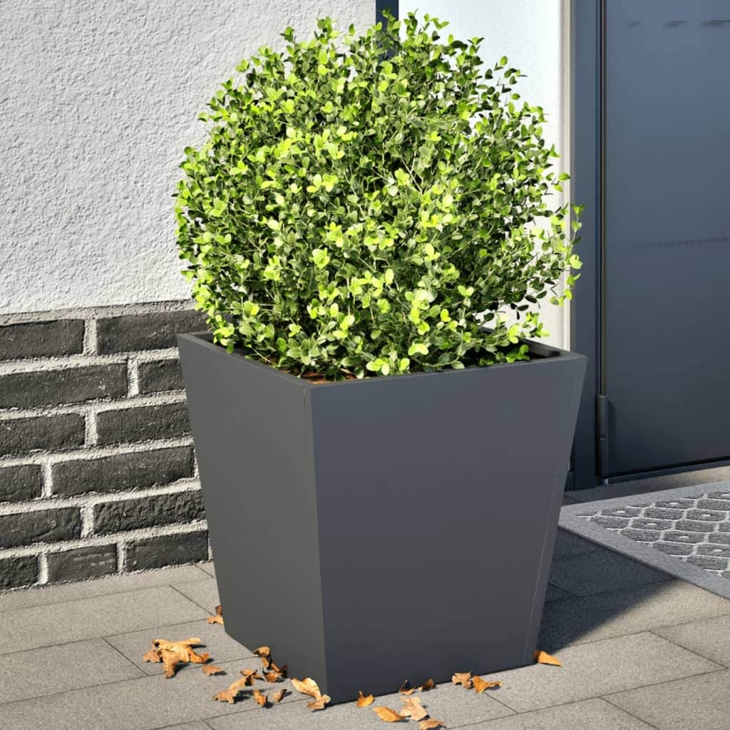 vidaXL Garden Planters Outdoor Flower Pot Patio Raised Bed Planter Box Steel