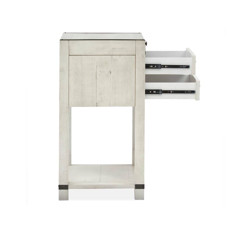 Magnussen Home Chesters Mill Alabaster Open Nightstand