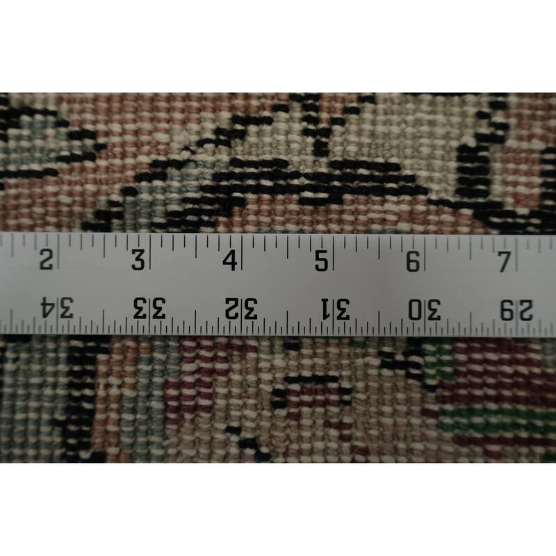 Hand Knotted Oriental 100% Wool Carpet Transitional Floral Brown Anatolian Area Rug - 9' 5'' X 6' 9''