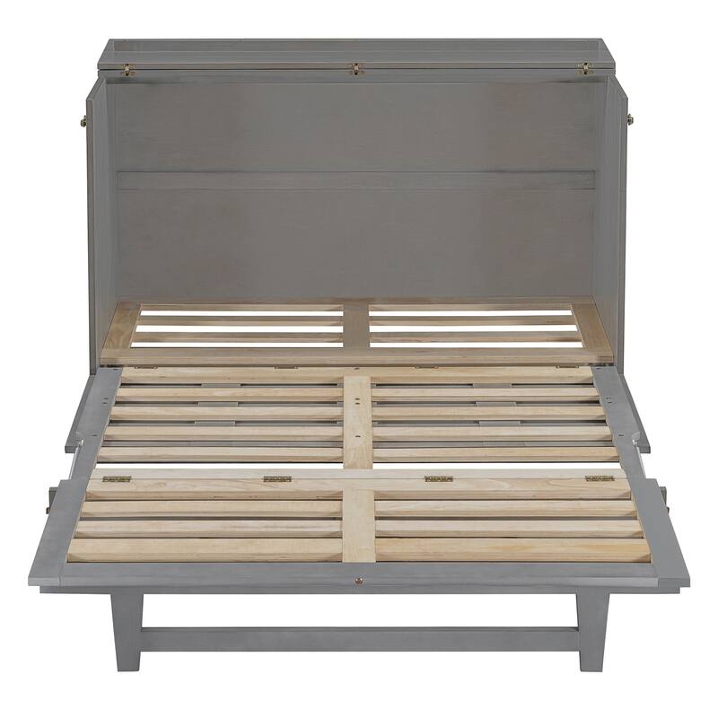 Modern Style Murphy Bed with Large Versatile Storage Drawers and USB Ports for Bedroom