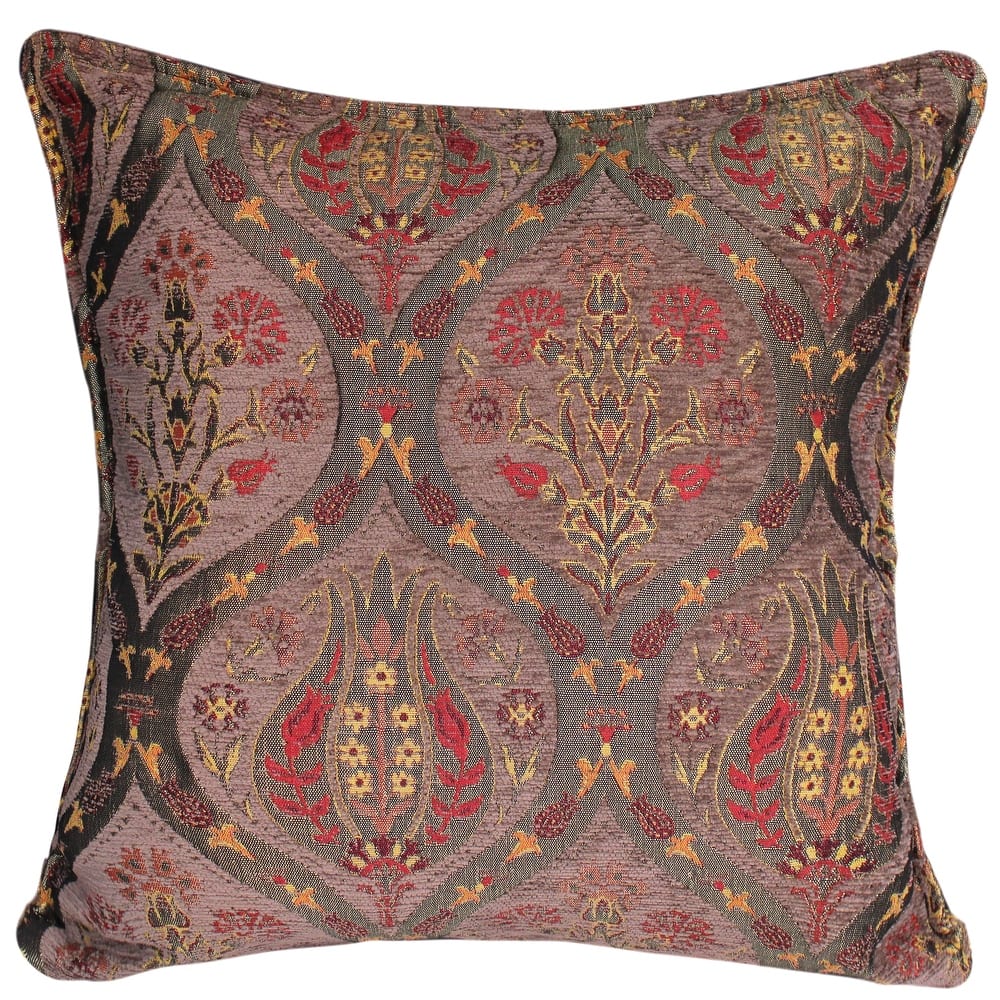 Boho Chic Peony Turkish Throw Pillow