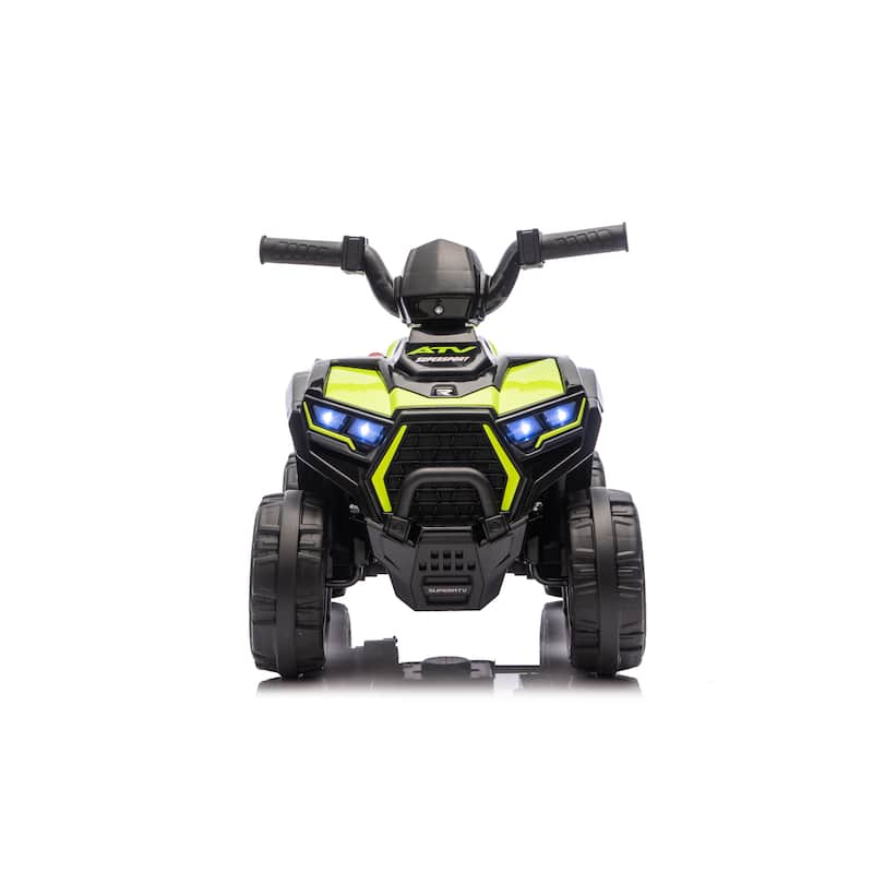 6V Kids Electric Ride-On ATV Quad for Ages 3-5, Anti-Slip Wheels & RWD - Green