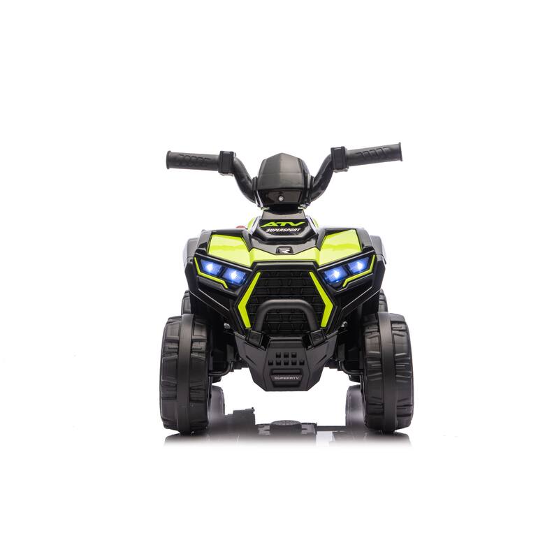 Ride On ATV, 6V Mini Off-Road Battery Powered Motorized Quad for Kids, Anti-Slip Wheels, RWD 4-Wheeler Electric Ride