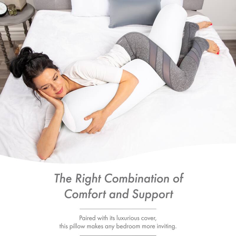 Cover Only - Body Pillowcase - Spandex/Nylon Blend for Silky Touch