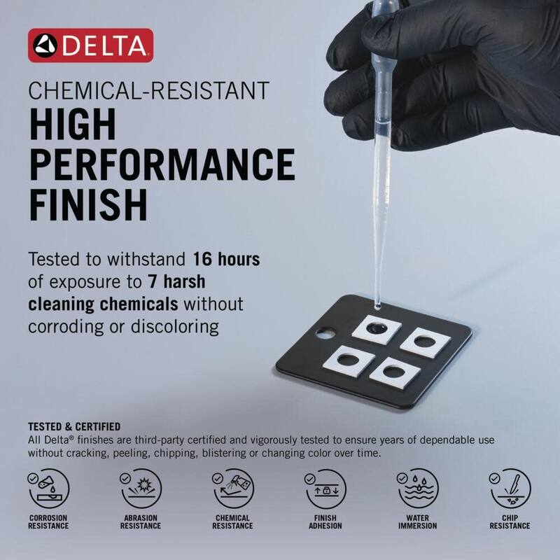 Delta 35894LF Nicoli 1.2 GPM Widespread Bathroom Faucet with Cross