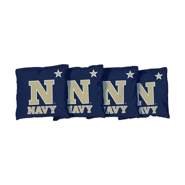 slide 2 of 3, Naval Academy Midshipmen Blue Cornhole Bags All-Weather Resin Filled