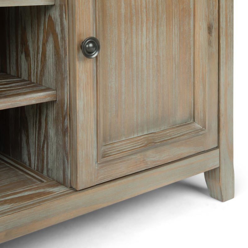 WYNDENHALL Halifax 54 inch Wide Solid Wood Transitional TV Stand - 54'' W x 18.9'' D x 31.9'' H