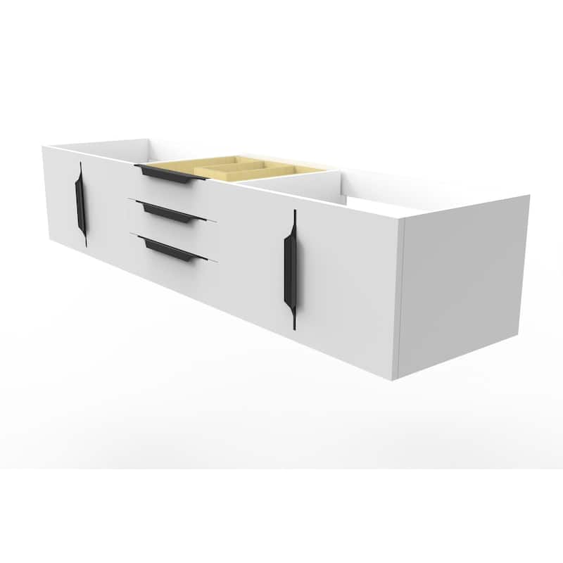 Alpine 72" Wall Mounted Bathroom Vanity (Base Only)