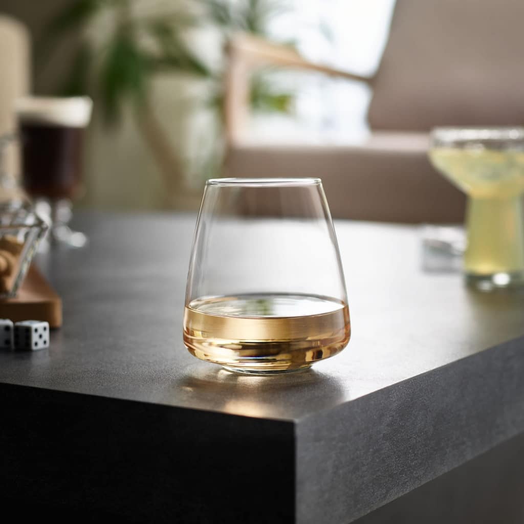 Libbey Stemless Stackable Tapered All Purpose Wine Glasses, 16-ounce, Set of 6 - Set of 6