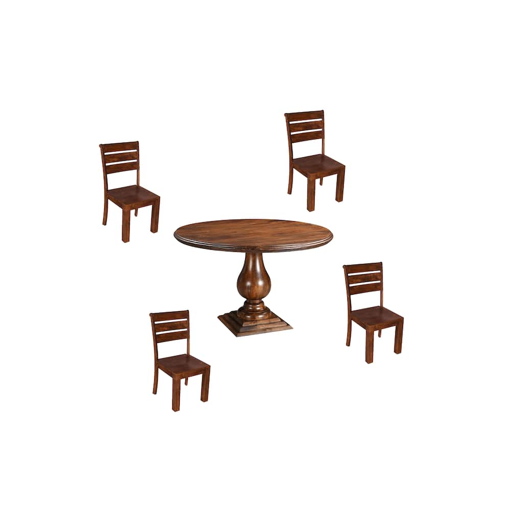 Willow 5-piece Solid Wood Dining Set