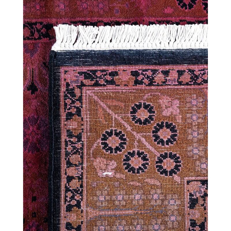 Fine Vibrance, One-of-a-Kind Hand-Knotted Runner Rug - Pink, 2' 7" x 14' 4" - 2' 7" x 14' 4"