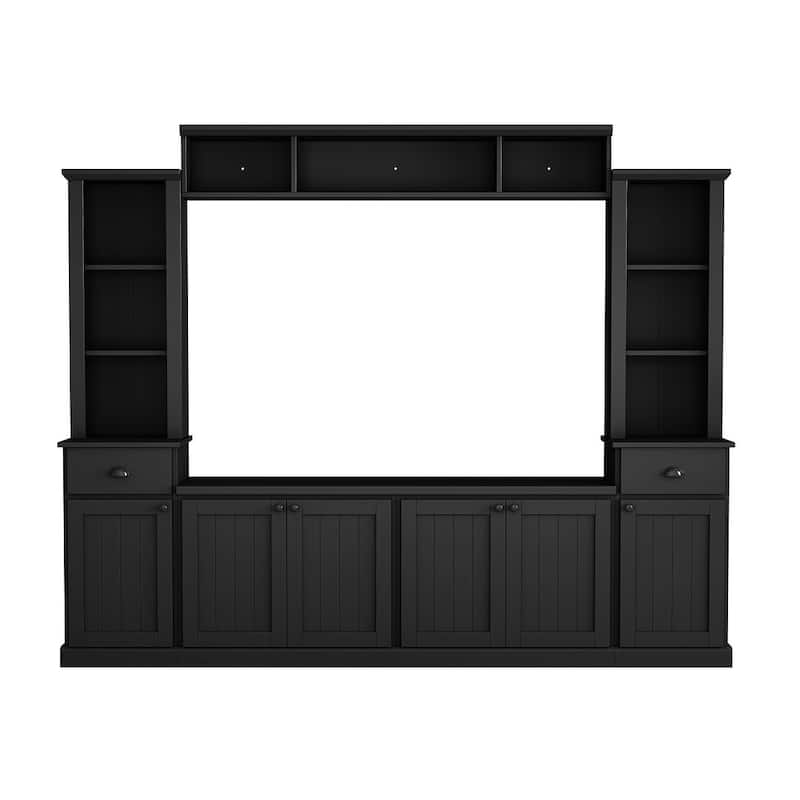 Modern Minimalist Entertainment Wall Unit Sets with TV Stand for TVs Up to 70"/75''