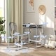 preview thumbnail 22 of 25, Qaba Kids Desk and Chairs Set, Height Adjustable Children School Study Desk with Tilt Desktop, Storage Drawer