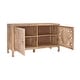 preview thumbnail 4 of 10, Linon Heaton 2-Door Bohemian Wooden Cabinet