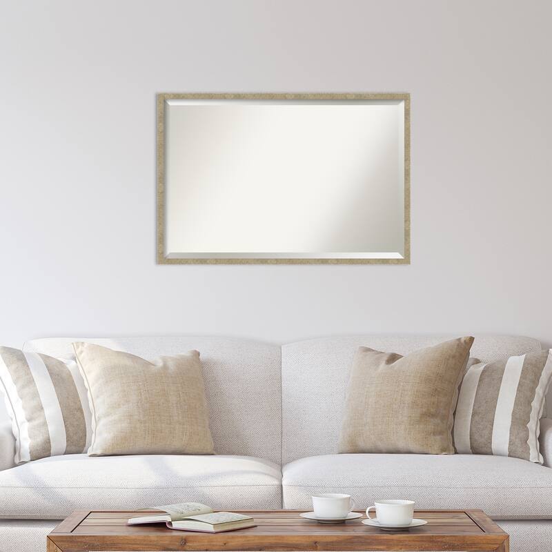 Beveled Wall Mirror - Jet Black Frame
