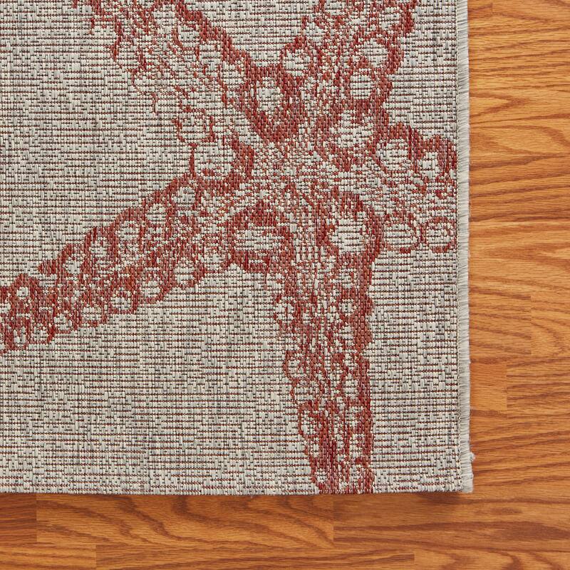 Sevita Callie Nautical Starfish Performance Indoor/Outdoor Area Rug