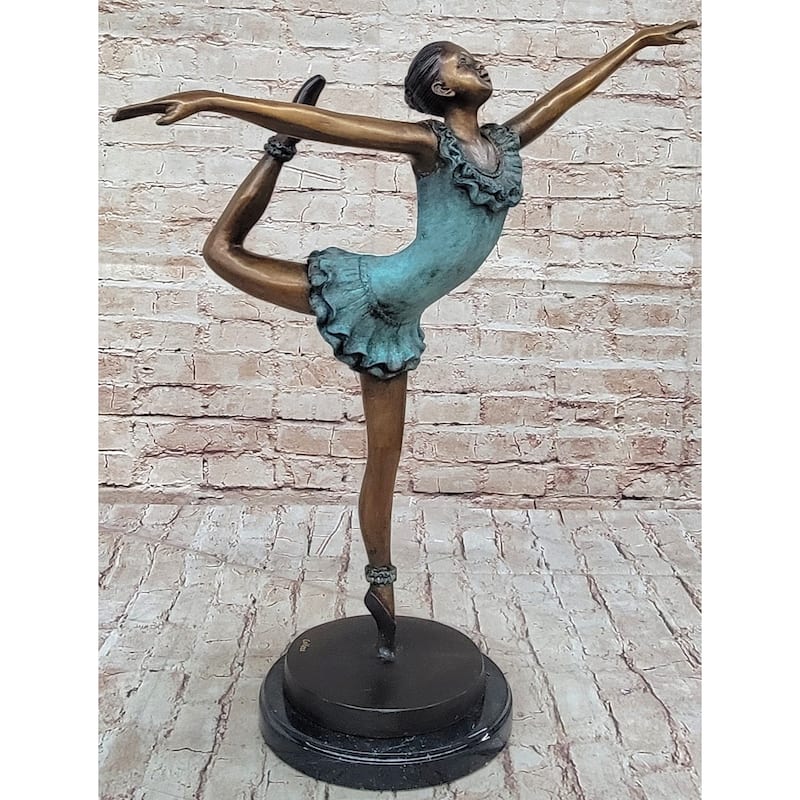 Signed Collett Collector Edition Prima Ballerina Bronze Sculpture Figurine Art