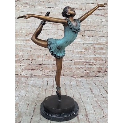 Signed Collett Collector Edition Prima Ballerina Bronze Sculpture Figurine Art