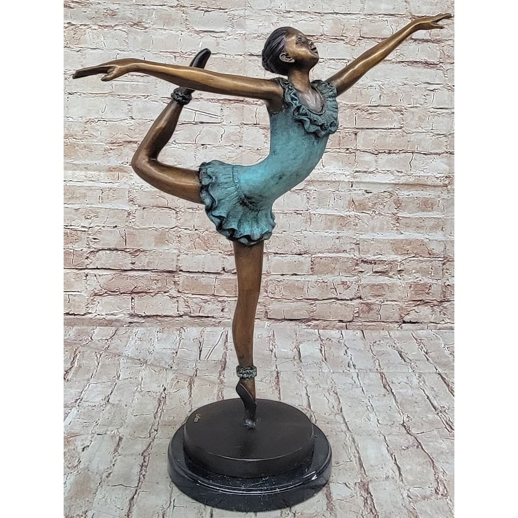 Signed Collett Collector Edition Prima Ballerina Bronze Sculpture Figurine Art