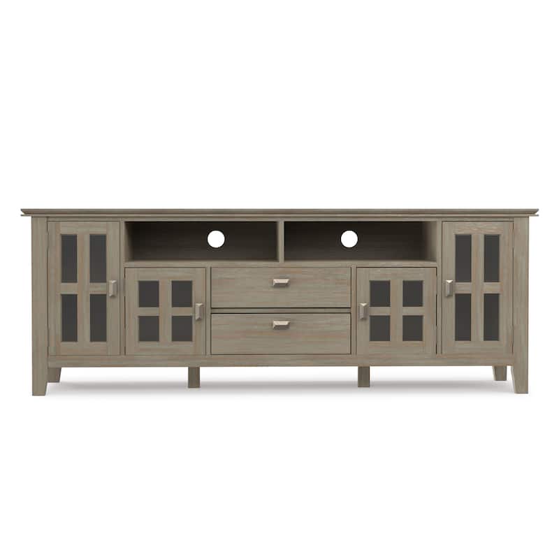 WYNDENHALL Stratford SOLID WOOD 72" Wide TV Media Stand For TVs up to 80"