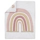 preview thumbnail 3 of 4, Sweet Jojo Designs Boho Rainbow Girl 3pc Mini Crib Bedding Set Blush Dusty Rose Bohemian Modern Neutral Vintage Gold Mauve Beige