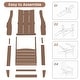 preview thumbnail 3 of 5, HDPE Modern All weather Adirondack Chairs with Cup-holders