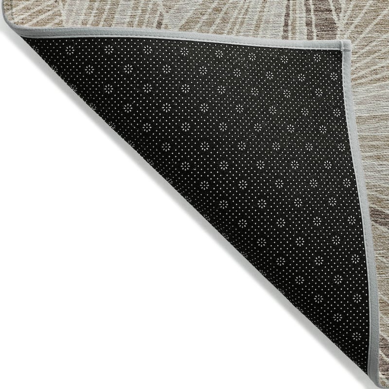 Machine Washable Indoor/ Outdoor Chantille Modern Mosaic Rug