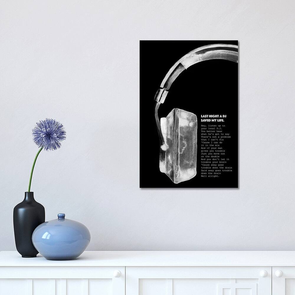 iCanvas "Last Night A DJ" by Mercedes Lopez Charro Canvas Print