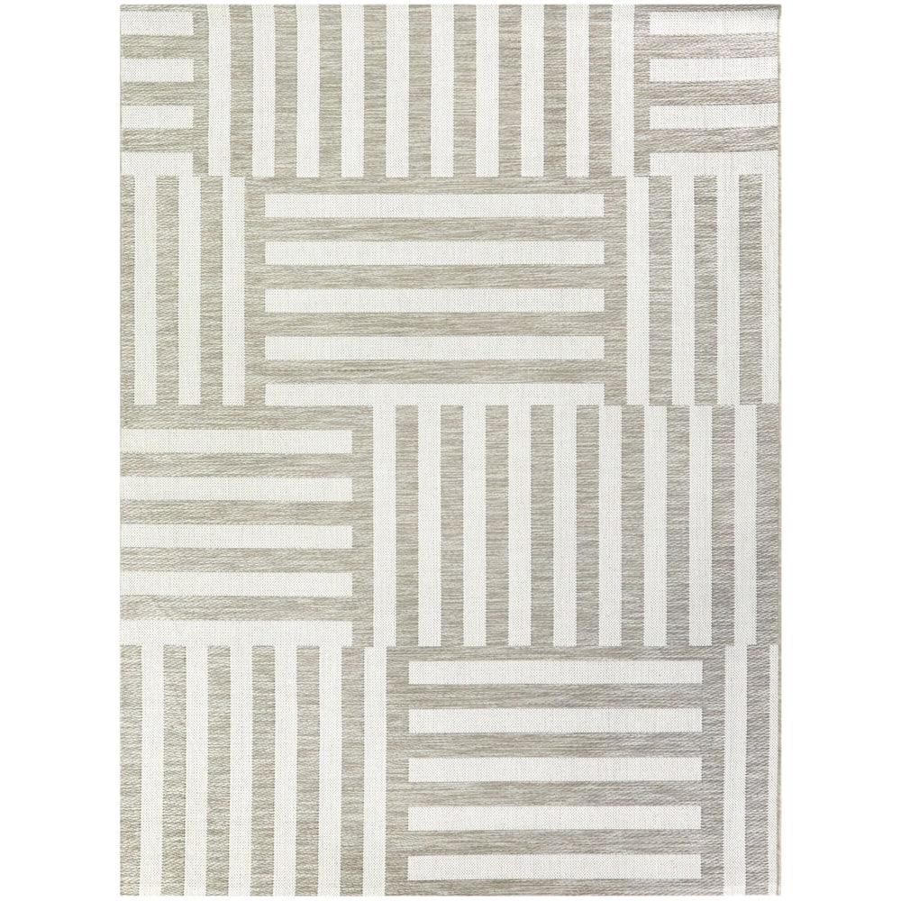 Addison Geometric Striped Indoor/Outdoor Area Rug