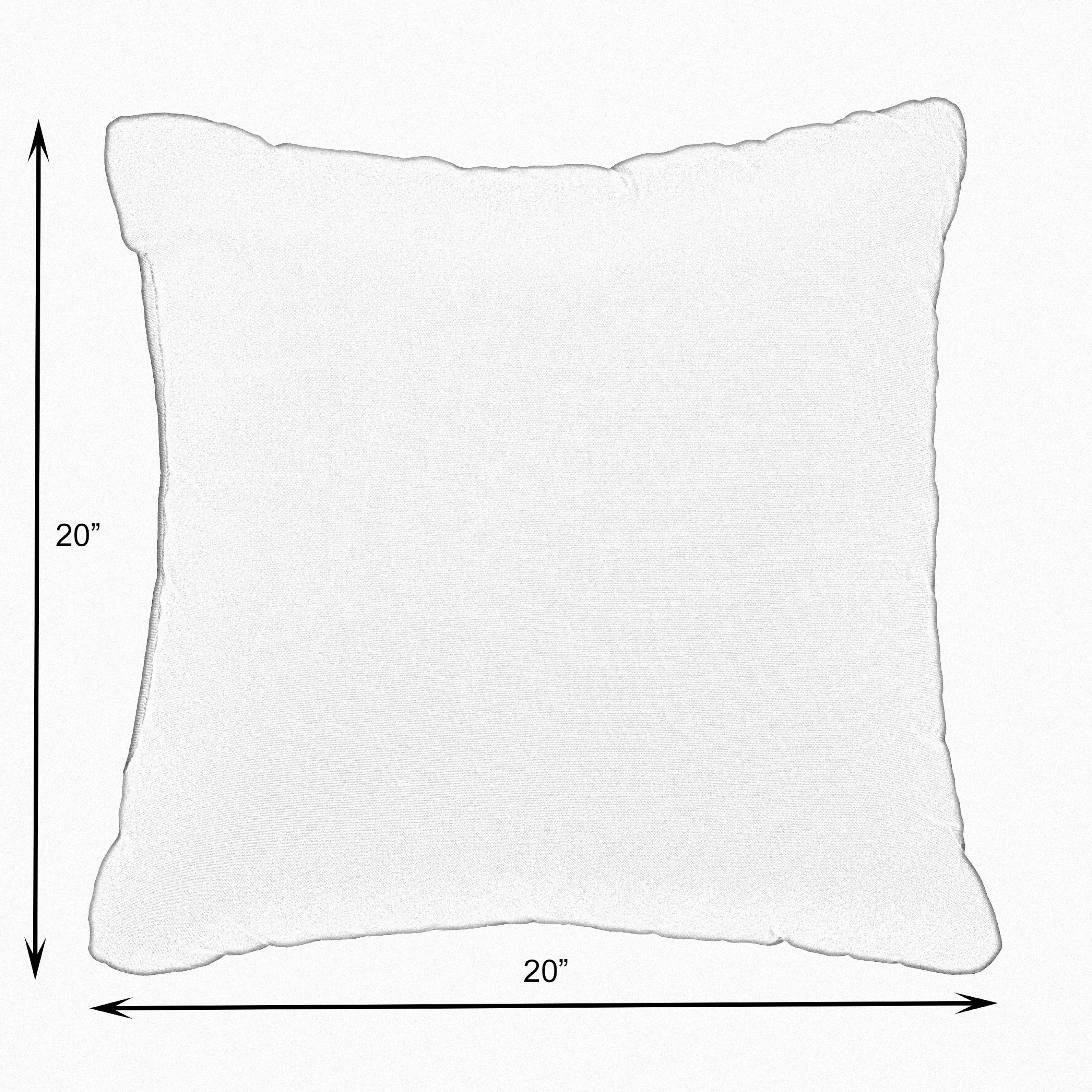 Charcoal Grey with Ivory Corded Indoor/ Outdoor Pillow Set Charcoal Grey with Iv - Picture 17 of 27