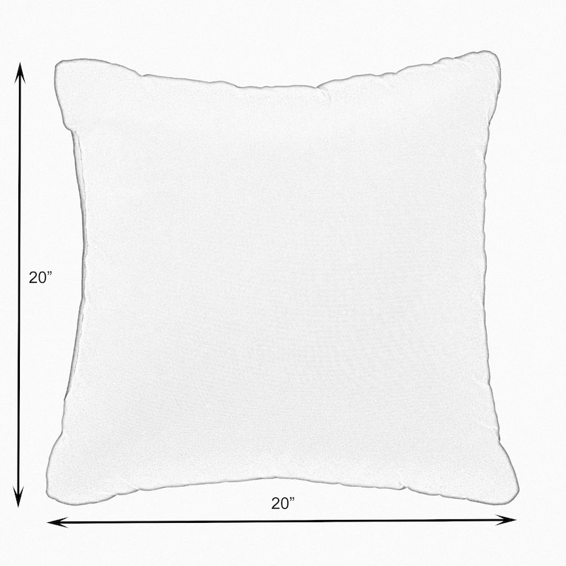 Sunbrella Canvas Charcoal Corded Indoor/ Outdoor Pillow Set (Set of 2)