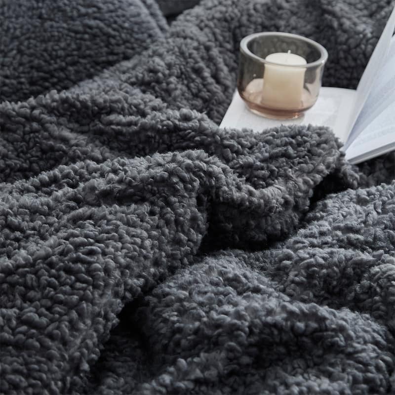 Unfluffin Believable - Coma Inducer® Oversized Comforter Set - Dark Gray