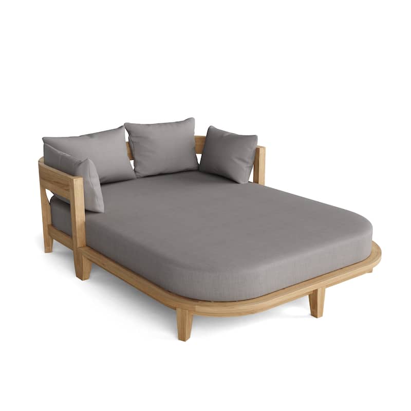 Coronado Teak Outdoor Daybed with Sunbrella Cushions