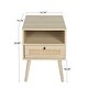 preview thumbnail 19 of 28, Rattan Nightstand Bedside Table with Rattan Drawers