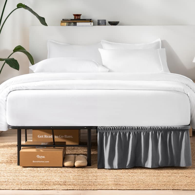 Bare Home Adjustable Wrap Around Bed Skirt