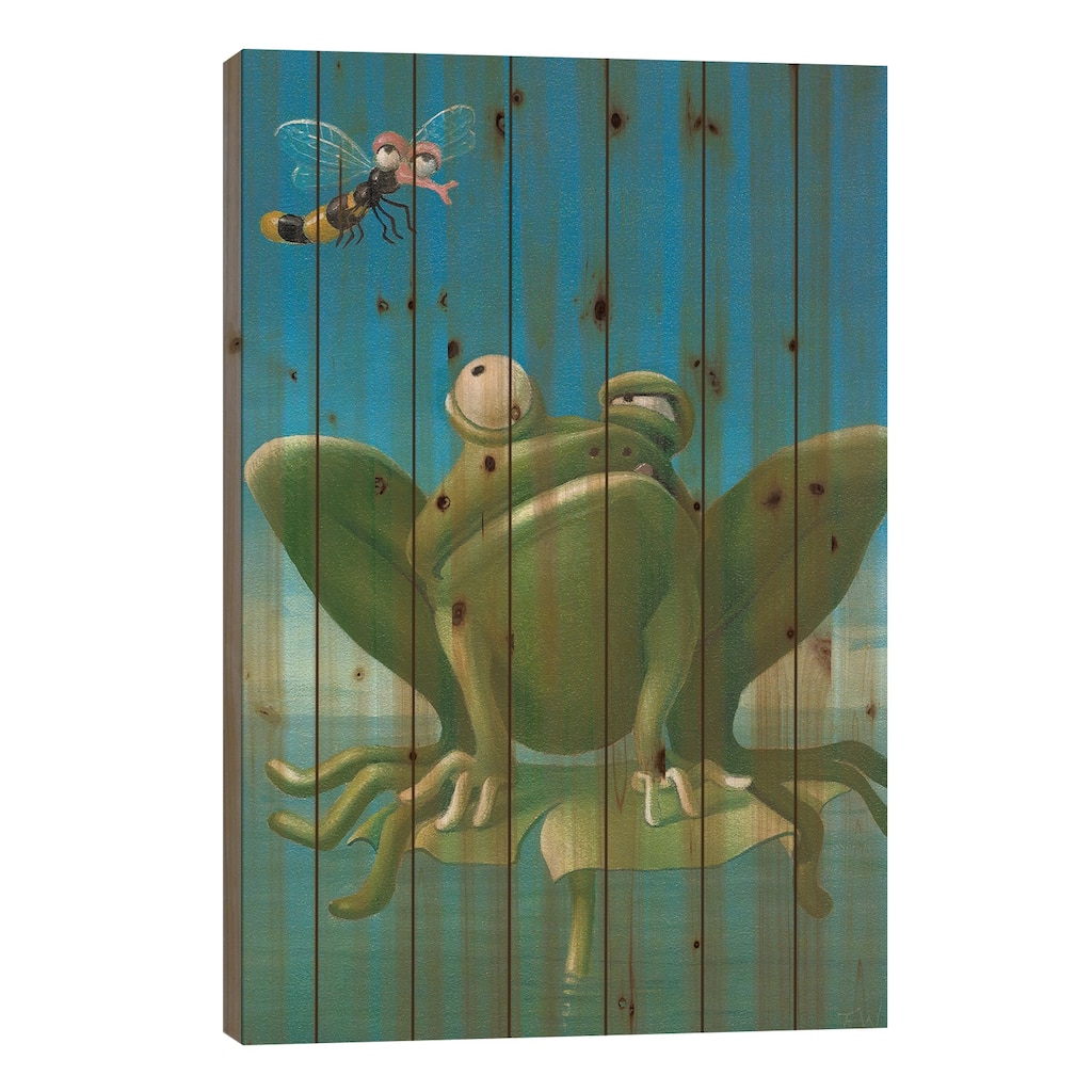 In The Danger Zone Print On Wood by Frank Warmerdam - Multi-Color