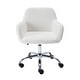 preview thumbnail 4 of 6, TiramisuBest Rustic Office Chair with Upholstered, Ivory