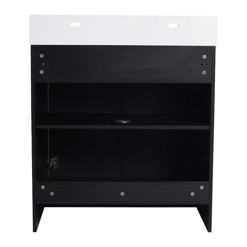Bathroom Vanity With Sink In 24/30/36 Inch, Freestanding Bathroom Vanity With Soft Close Door and Adjustable Shelf