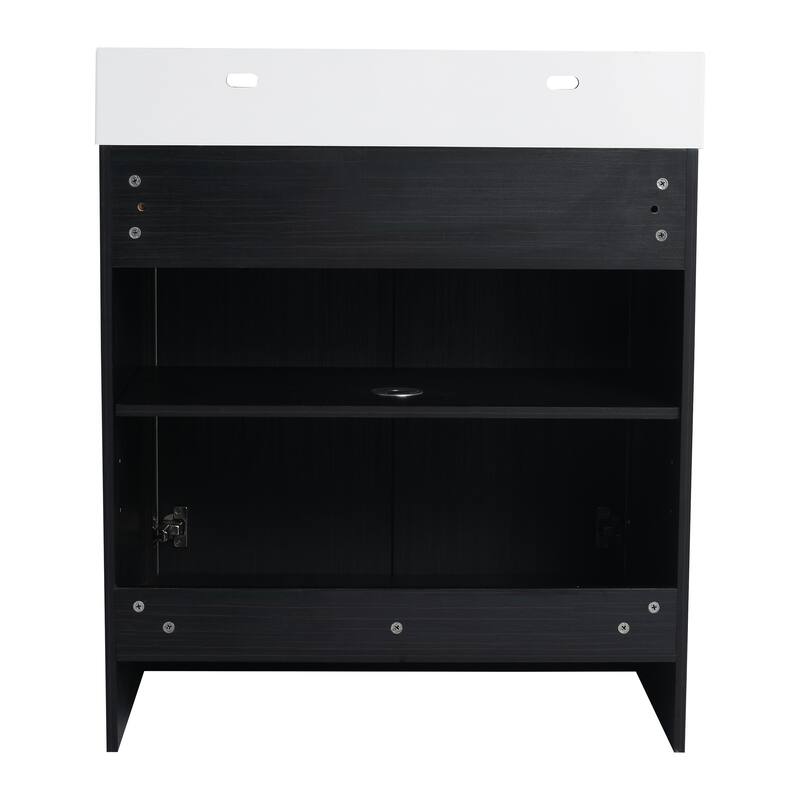 Malwee 24"/30"/36"/48" Bathroom Vanity with Sink, FreeStanding Vanity with Soft Close Doors and adjustable shelf