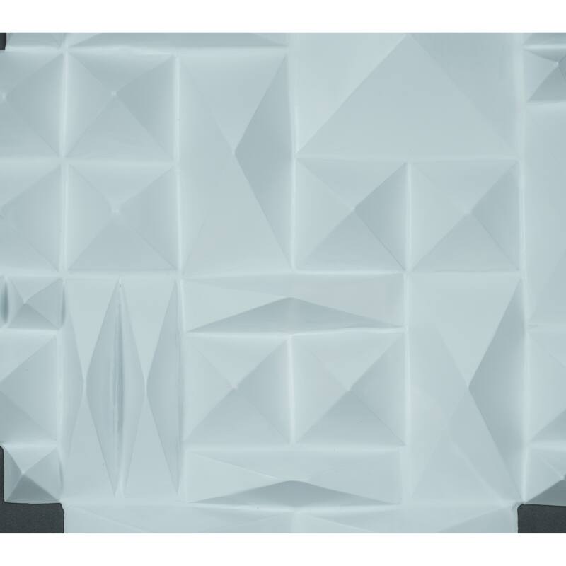 HUJI White Ridges Shadow Box Wall Decor
